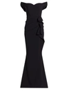 Chiara Boni La Petite Robe Radoslava Off The Shoulder Bodycon Gown -100% Exclusive In Black