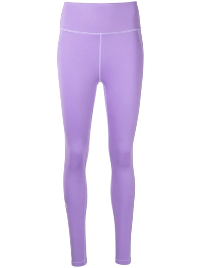 7 Days Active High-waisted Logo-print Leggings In Lilac