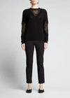 Kobi Halperin Tabitha Wool-cashmere Pointelle Sweater In Black