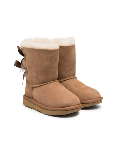 Ugg Kids' Bailey Bow Ll Boots In Neutrals