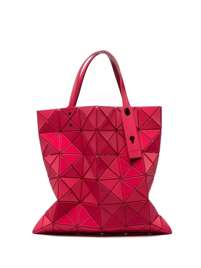 Bao Bao Issey Miyake Lucent One Tone Pvc Tote Bag In Red