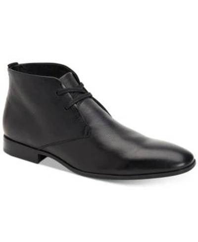 Calvin Klein Men s Carmichael Chukka Boots Men s Shoes In Black Leather ModeSens