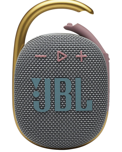 Jbl Clip 4 Waterproof Bluetooth Speaker In Gray