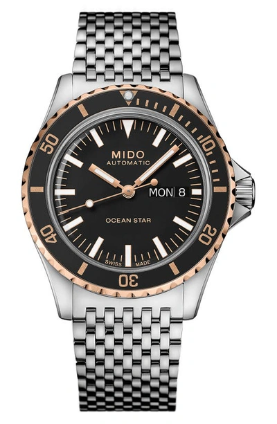 Mido Ocean Star Tribute Bracelet Watch, 40.5mm In Silver