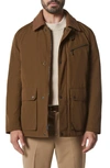 Marc New York Axial Waxed Cotton Barn Jacket In Cappuccino