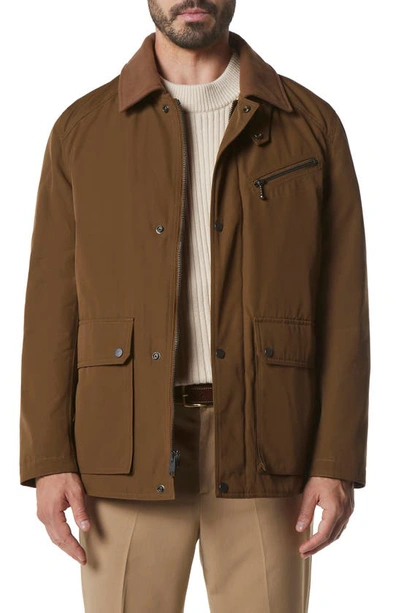 Marc New York Axial Waxed Cotton Barn Jacket In Cappuccino