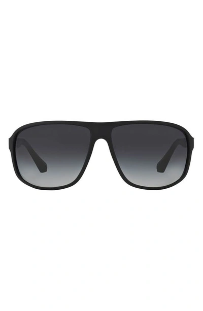 Ax Armani Exchange 57mm Sunglasses In Matte Gunmetal
