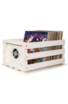 Crosley Radio Record Storage Crate In White