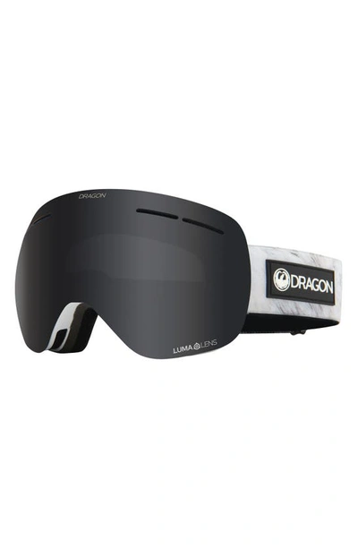 Dragon X1s 70mm Snow Goggles With Bonus Lens In Winterhare Lldarksmoke