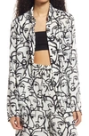 Nordstrom Cristina Martinez Gender Inclusive Oversize Nightshirt In Black Grow To Bloom