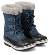 Sorel Kids' Yoot Pac Waterproof Snow Boot In Uniform Blue