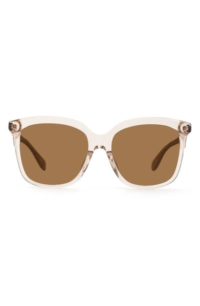 Mohala Eyewear Keana Universal 54mm Polarized Square Sunglasses In Lychee Soda