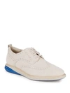 Cole Haan Grand Evolution Leather Sneakers In Pumice