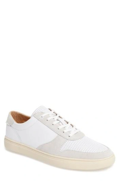 Clae Gregory Sneaker In White Leather