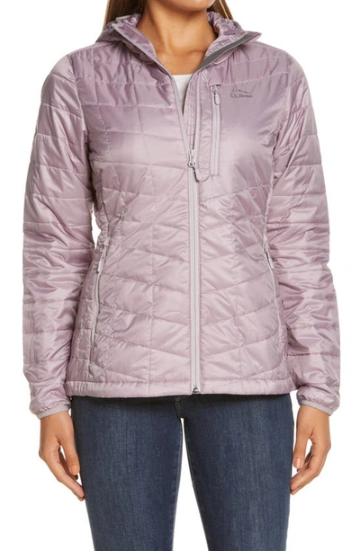 Primaloft Packaway Hooded Jacket In Vintage Lavender