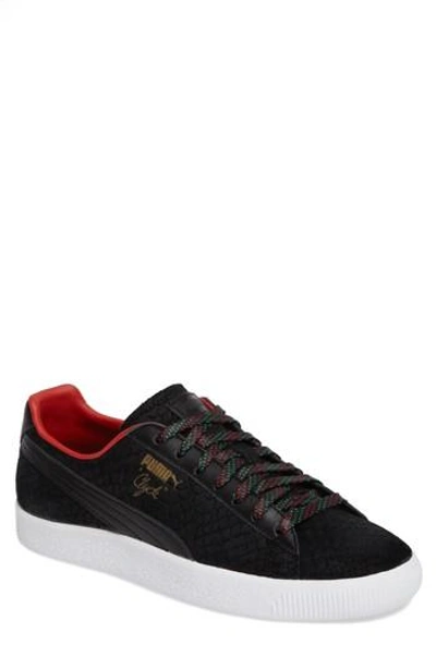 Puma Clyde Gcc Sneaker In Black/ High Risk Red | ModeSens