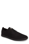 Clae Ellington Sneaker In Black Waxed Canvas