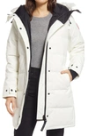 Canada Goose Shelburne Water Resistant 625 Fill Power Down Parka In North Star White