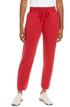 Beyond Yoga Cozy Fleece Weekend Sweatpant In Currant Red