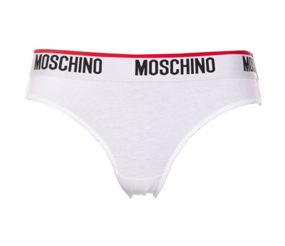 Moschino Two-pack White Logo Briefs