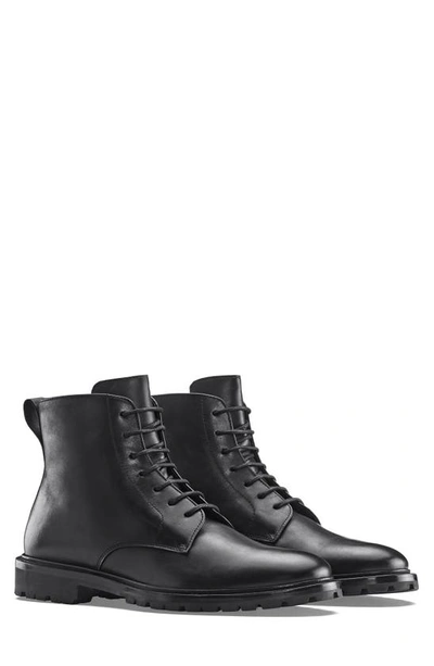 Koio Men's Milo Leather Lace-up Combat Boots In Black