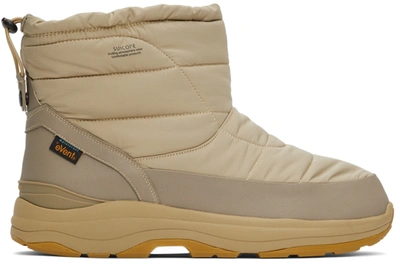 Suicoke Bower Padded Ankle Boots In Beige