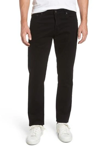 Ag Ives Sud Straight Leg Pants In Super Black