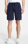 Vilebrequin Linen Bermuda Cargo Shorts In Navy