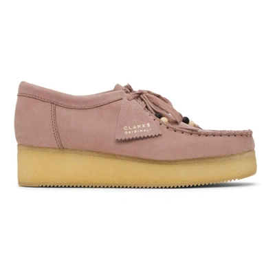 Clarks Originals Wallacraft Suede Lace-up Shoes In Rosa