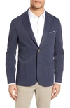 Eleventy Slim Fit Jersey Sport Coat In Denim