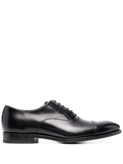 Henderson Baracco Lace-up Leather Oxford Shoes In Black