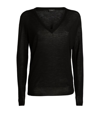 Joseph Cashair Cashmere Sweater In Black