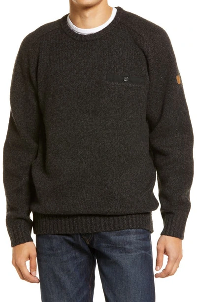 Fjall Raven Lada Wool Blend Jumper In Black