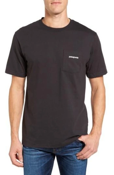Patagonia P-6 Logo Graphic T-shirt In Black