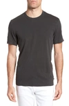 James Perse Crewneck Jersey T-shirt In Carbon Pigment