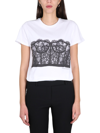 Alexander Mcqueen T-shirt Alexander Mc Queen Clothing Black In White