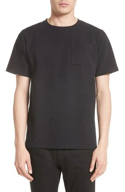 Saturdays Surf Nyc Randall Pocket T-shirt In Bleach Indigo