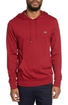 Lacoste Pullover Hoodie In Turkey Red