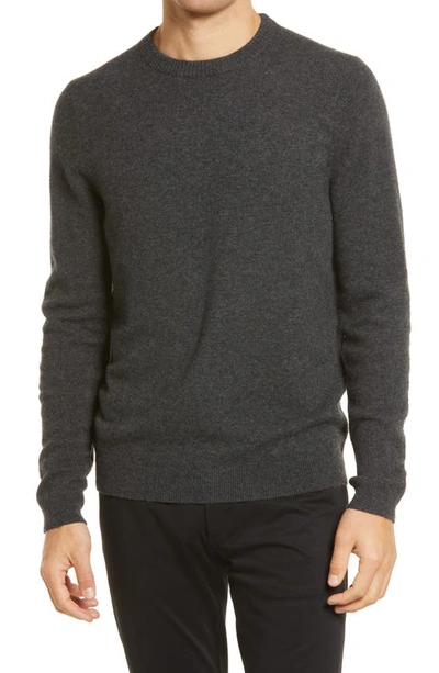 Nordstrom Crewneck Sweater In Grey Dark Charcoal Heather