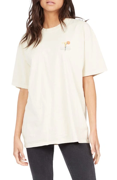 Roxy Juniors' Endless Sunshine Cotton T-shirt In Tapioca