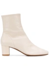 By Far Sofia Ankle Boots In White