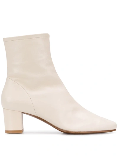 By Far Sofia Ankle Boots In White