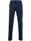 Dondup Mid-rise Slim-fit Trousers In Bluette