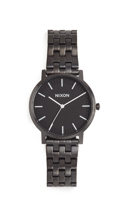 Nixon Porter Bracelet Watch, 40mm In Black