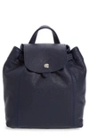 Longchamp Extra Small Le Pliage Cuir Backpack In Navy