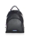 Kendall + Kylie Sloane Iridescent Hardware Leather Backpack - Black