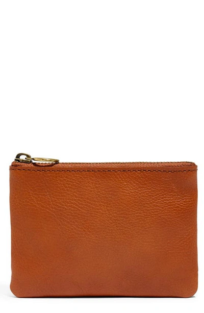 Madewell The Leather Pouch Wallet In English Saddle