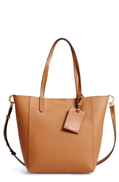 Michael Michael Kors Penny Large Saffiano Convertible Leather Tote - Brown  In Acorn/ Olive | ModeSens