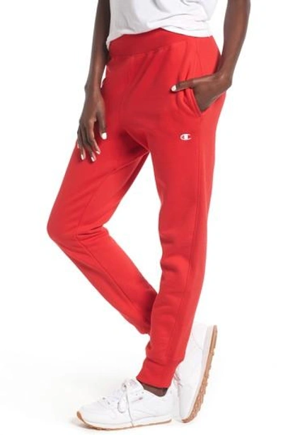 Champion Women's  Jogger Sweatpants In Red Scarlet