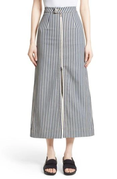 Eckhaus Latta Zip Front Stripe Skirt